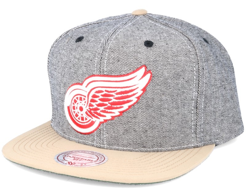 Detroit Red Wings Mitchell & Ness VZ16Z FAS 7REDWI Denim Dip Snapback Hat
